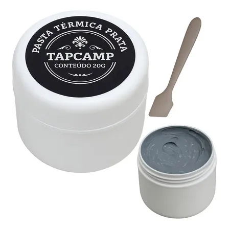 Pasta Térmica Cinza Tapcamp 20g Alta Condutividade Processador Pc