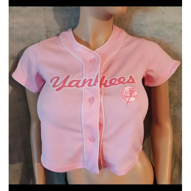 Camisa Rosada, Talla 10/12, Mujer, Béisbol, New York Yankees