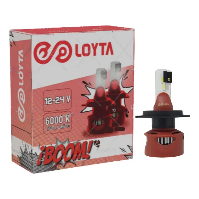 Par Bombillos H4 Led 12000 Lúmenes  12v-24v Boom Loyta