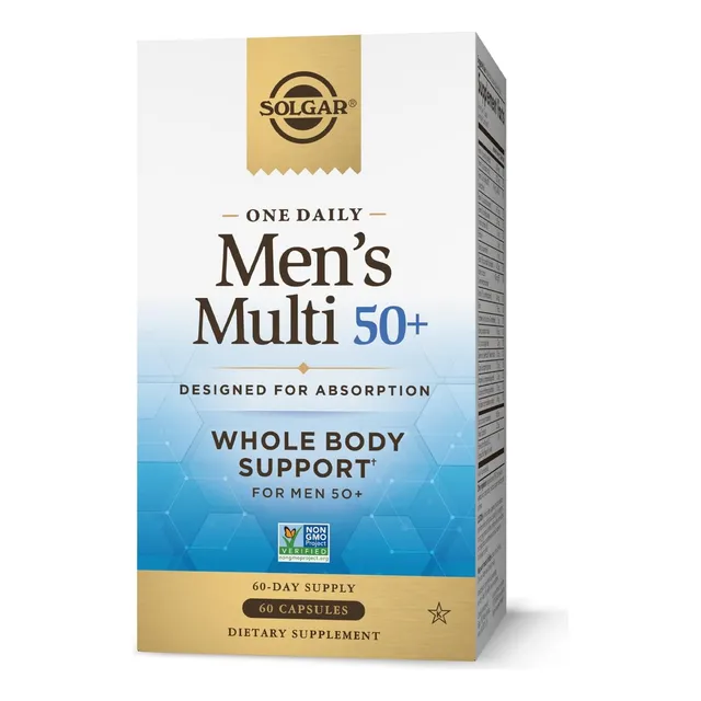 Solgar One Daily Multi 50+ Hombre 60 Caps Sin Sabor
