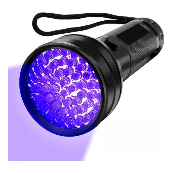 Linterna Lámpara Uv Gadnic Detector 51 Led Uv Luz Negra Color de la luz Negro