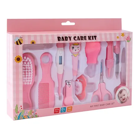 Set De Cuidado E Higiene Salud Para Bebes 8 Piezas Color Rosa
