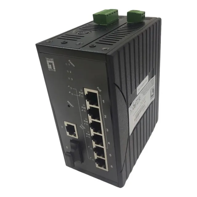 Switch Industrial Ethernet 8 Puertos 10/100, 4 Poe 10/100
