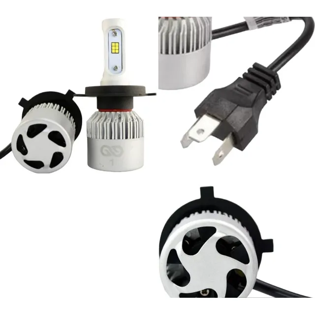 Bombillo Led H4 8000lumens Carro O Moto Corriente Directa