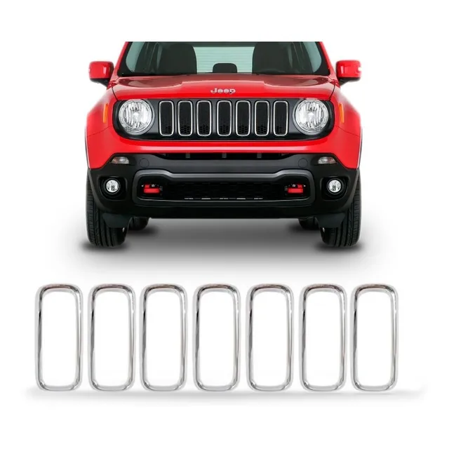 Friso Cromado Moldura Grade Jeep Renegade Frontal
