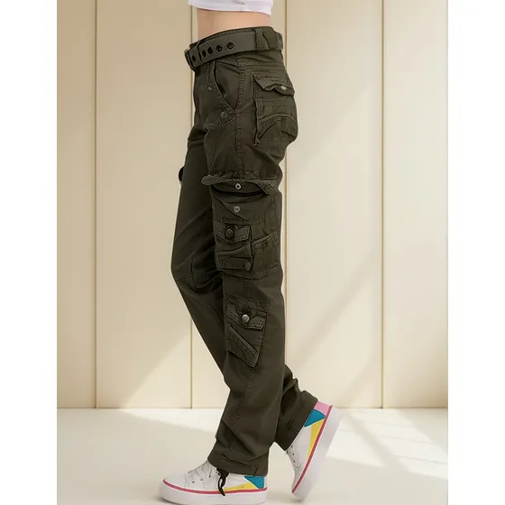 Pantalones Lisos Para Mujer Hippie Punk Streetwear Jogger 40