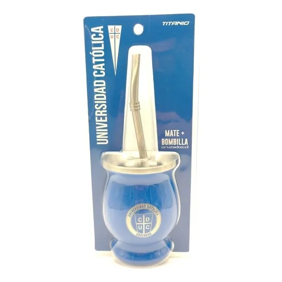 Matero Mate Set Con Bombilla 200ml Universidad Católica
