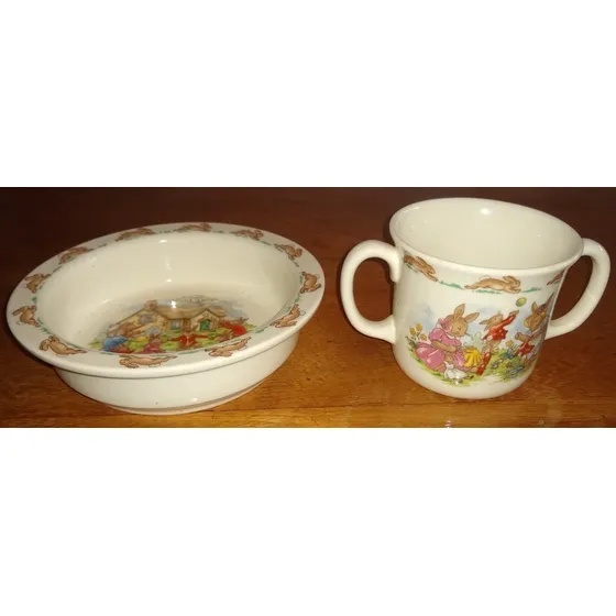 Juego  De Vajilla Alimentacion  Porcelana Inglesa Para Bebe