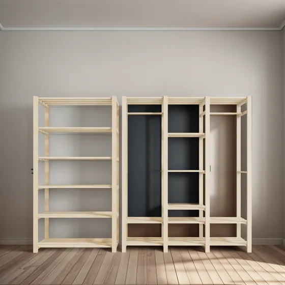 Conjunto 2 Armários Sapateira Vertical 32 Pares Organizador