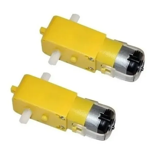 2 Piezas Motorreductor Recto 48:1 Motor 2 Ejes Carro Arduino