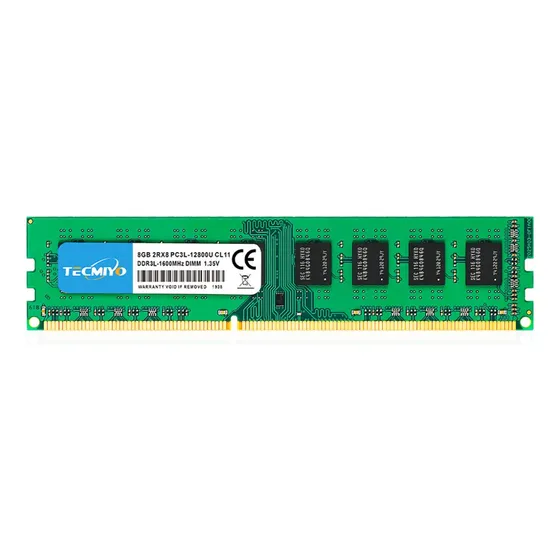 Memoria RAM gamer color verde 8GB 1 Tecmiyo DDR3L-1600U