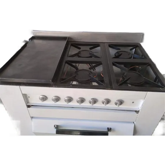 Cocina Industrial Con 4 Hornallas, Plancha Y Horno 