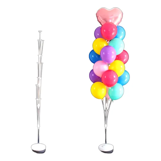 Soporte Varillas + Base - Hasta 19 Globos - 160 Cm