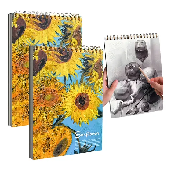 Cuaderno De Dibujo 8k Sketch Book Profesional 2 X 40 Páginas Cuaderno De Bocetos Dura Cuaderno De Bocetos Para Artistas Cuaderno De Bocetos Acrílico Cuaderno Para Profesionales Y Estudiantes