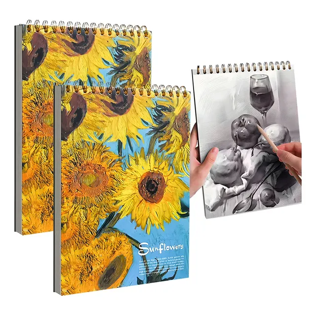 Cuaderno De Dibujo 8k Sketch Book Profesional 2 X 40 Páginas Cuaderno De Bocetos Dura Cuaderno De Bocetos Para Artistas Cuaderno De Bocetos Acrílico Cuaderno Para Profesionales Y Estudiantes