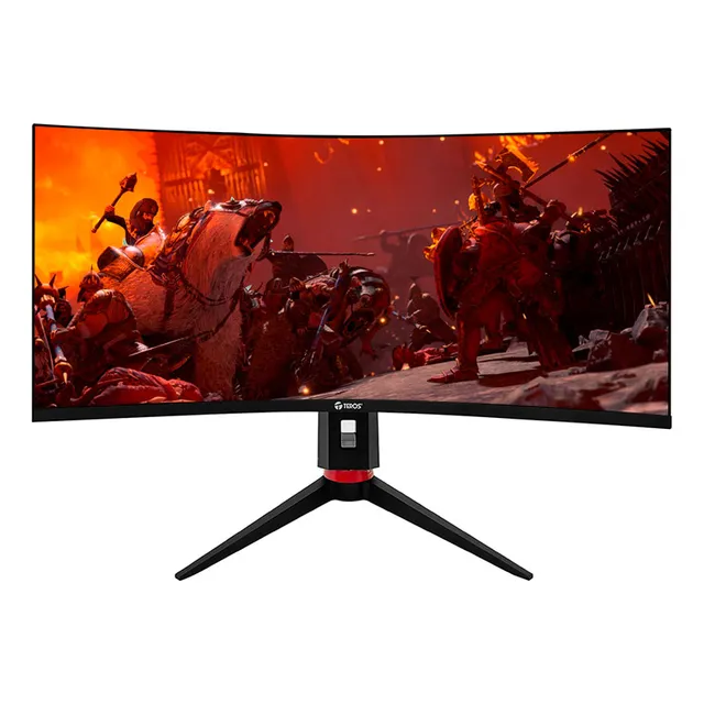 Monitor Curvo Gaming Teros Te-3411g, 34 Wqhd Va, Hdmi, Dp Color Negro