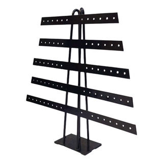 Exhibidor Aretes Metal 36 Pares Arete Negro Exhibidor Aretes Metal 36 Pares Arete Negro
