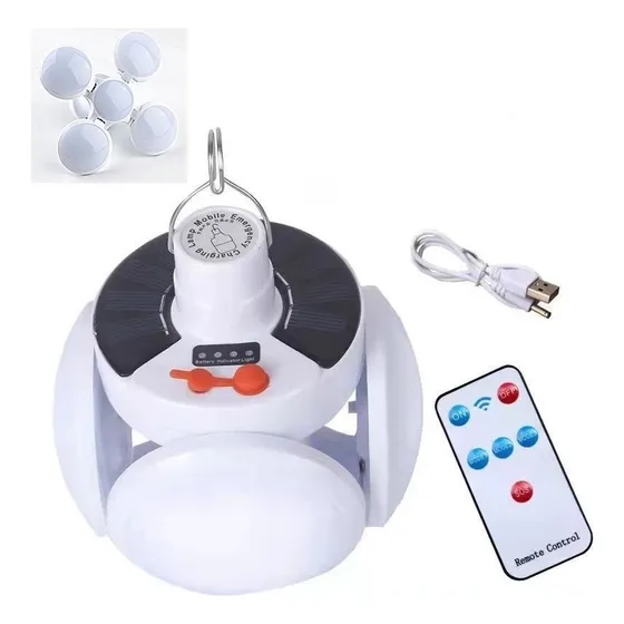 Lámpara Led Solar, Lámpara De Camping Colgante Recargable Po