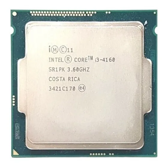 Processador gamer Intel Core i3-4160 BX80646I34160 de 2 núcleos e 3.6GHz de frequência com gráfica integrada