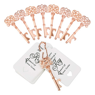 Abre Botellas Llavero Forma De Llave Antigua Rose Gold 60pz Abre Botellas Llavero Forma De Llave Antigua Rose Gold 60pz