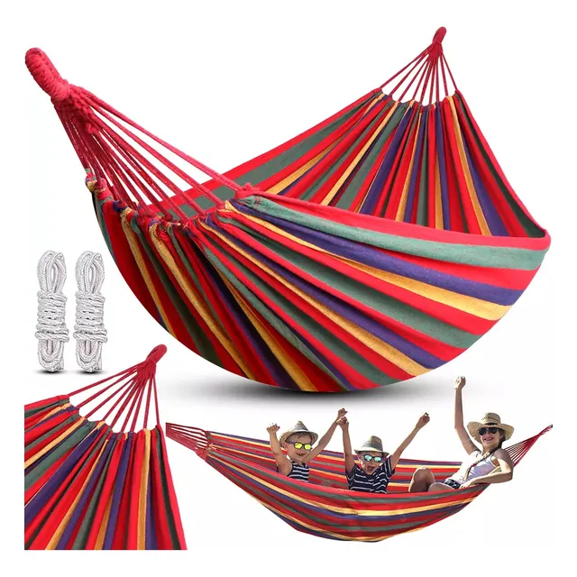 Hamaca De Lona Cómoda Y Económica Puede Soportar 190*100cm
