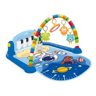 Tapete De Atividades Wakaii Astronauta Azul. Azul