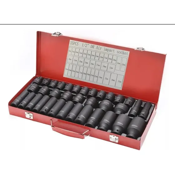 Juego De Dados Hexagonal Milimétricos De Impacto 35 Piezas
