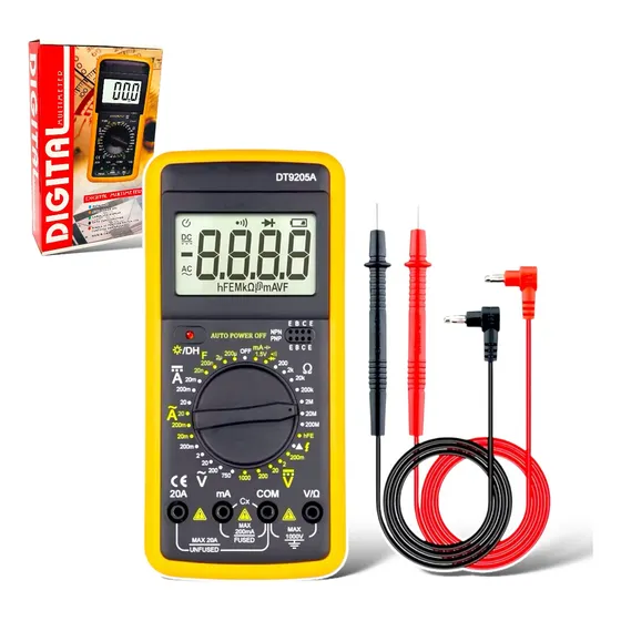 Multimetro Multitester Tester Digital 1000v 20a + Batería
