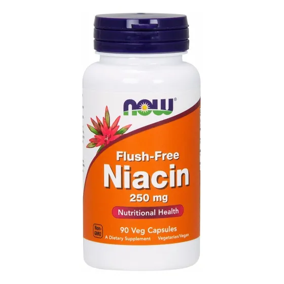 90 Cápsulas De Niacina Sin Flush De Supplement Now Foods (pa