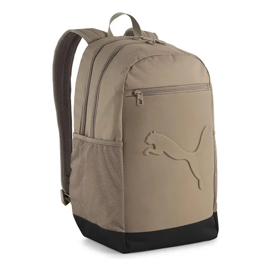 Morral Puma Buzz para viaje Color Café Diseño de la tela Liso