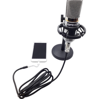 Microfone Condensador Podcast Para iPhone, Android E 48v Microfone Condensador Podcast Para iPhone, Android E 48v