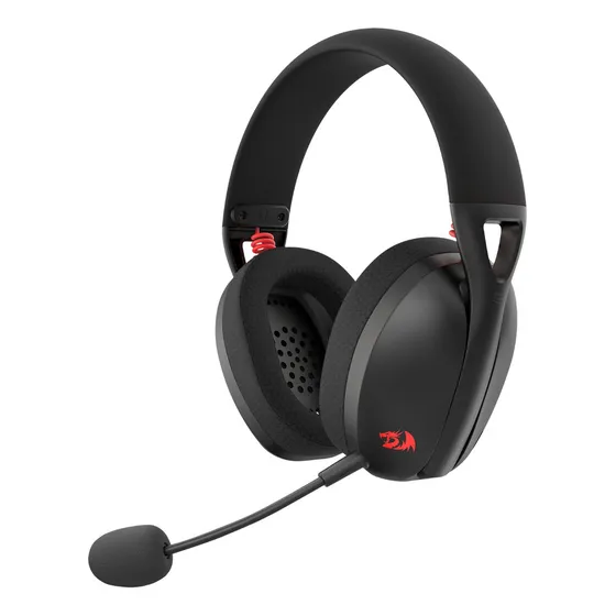 Auriculares gamer inalámbricos Redragon H848 Ire Pro Negro/Rojo H848MLB negro