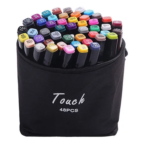 Juego De 5 Marcadores Artist Doble Punto Copic Touch Five Color Fix