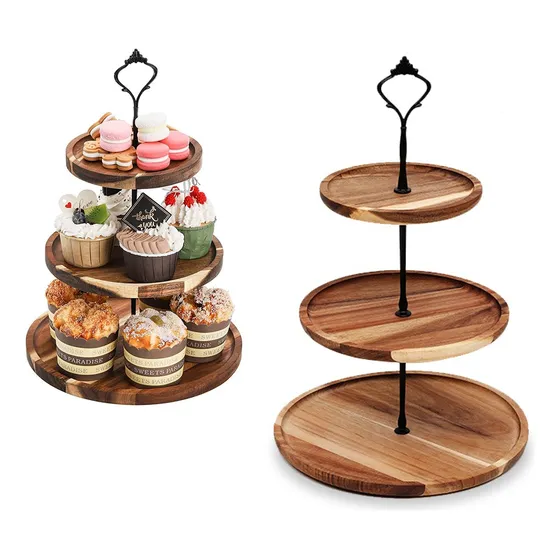 Exhibidor 3 Niveles Soporte Base Para Cupcakes Y Postres
