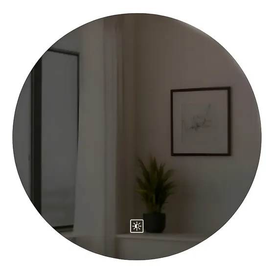 Espejo Redondo Baño Táctil 3 Modos Luz Retroiluminado 60 Cm | Cuotas sin interés