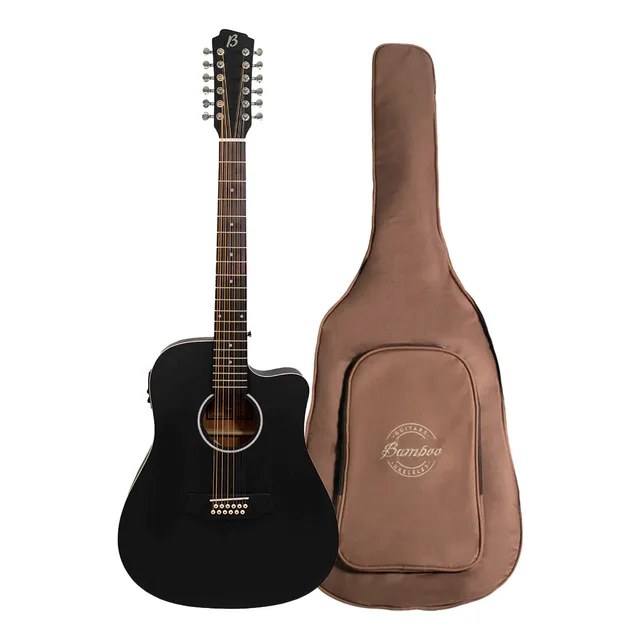 Guitarra Electroacustica Bamboo Ga-4012 Mahogany 12 Cuerdas