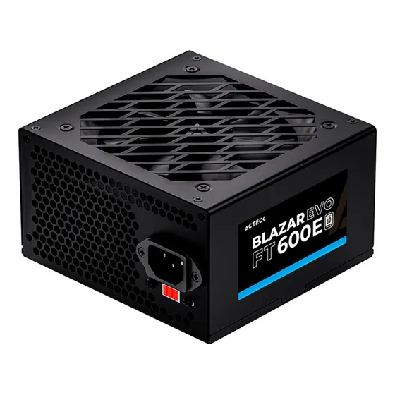 Fuente De Poder Pc 600w Gamer Acteck Blazar Evo Ft600e Negro