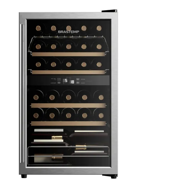 Adega Brastemp Dual Zone 33 Garrafas - Bzb33be 220V