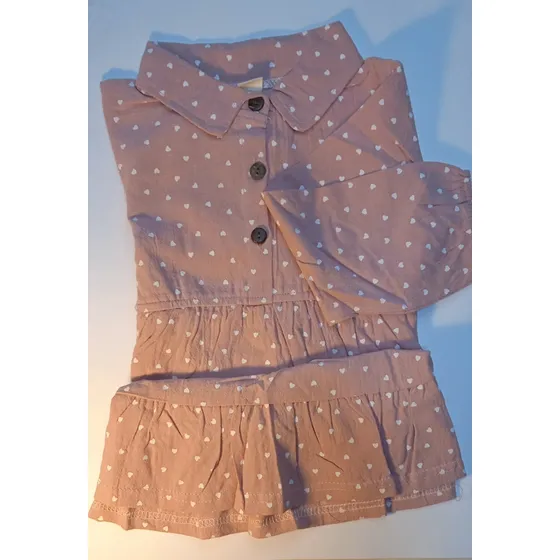 Vestido De Niña De Manga Larga Con Cuello
