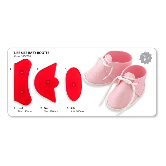 Cortador Baby Bootie Set Rojo
