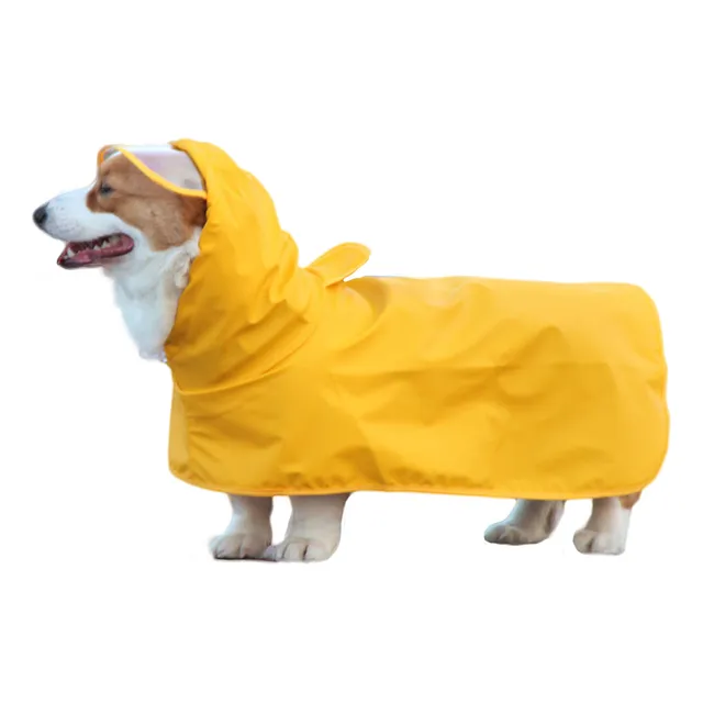 Chubasquero Con Capucha Para Perros, Capa Con Visera Transpa