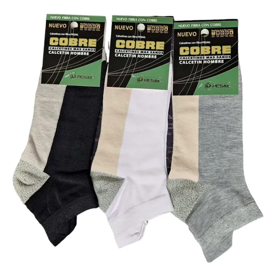 Calcetines Calcetas Cobre Hombre Deportiva Tobillera X Mayor