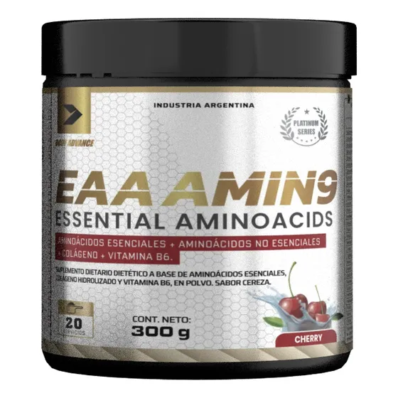 Eaa Amin9 Aminoacidos Esenciales 300 Gr Cherry Body Advance