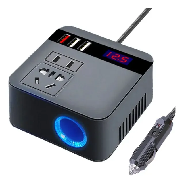 Inversor De Carro De 150 W, De 12 V/24 V A 110 V/220v