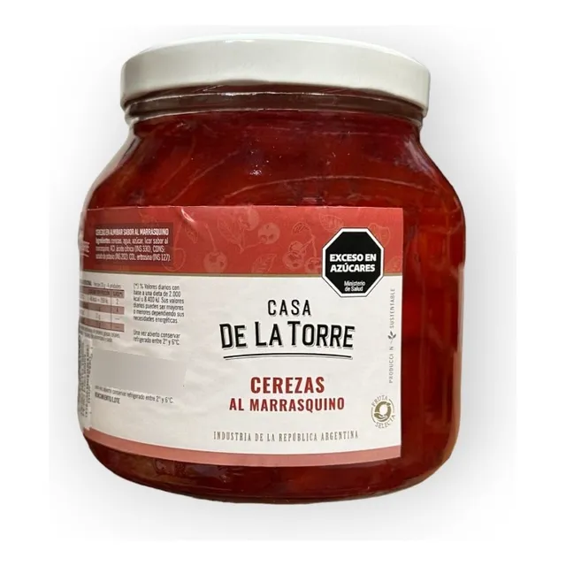 Cerezas Al Marrasquino Rojas S/carozo 1.5kg Casa De La Torre