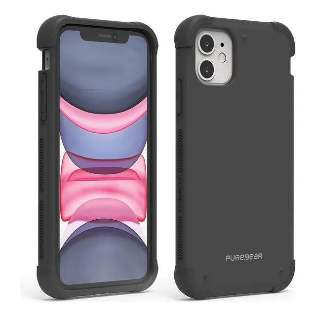 Funda Para iPhone 11 Normal Puregear Dualtek Grado Militar Color Negro