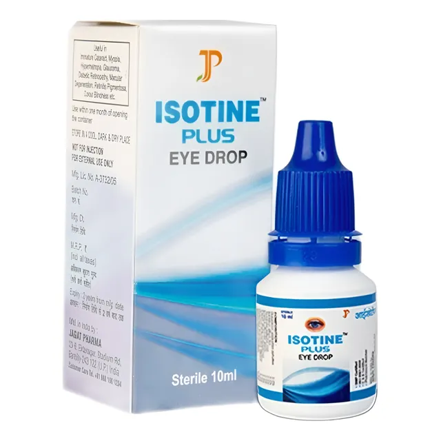 Isotine Plus Eye Drop Gotas Cuidado De Los Ojos Importado