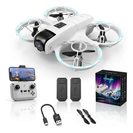 Mini Drone S11 Neo Evita Obstáculos Hd Com 2 Baterias 2026 Branco