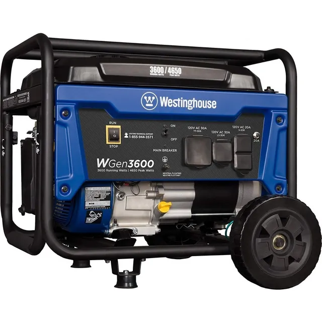 Generador Electrico Westinghouse 3600 Watts 4 Tiempos