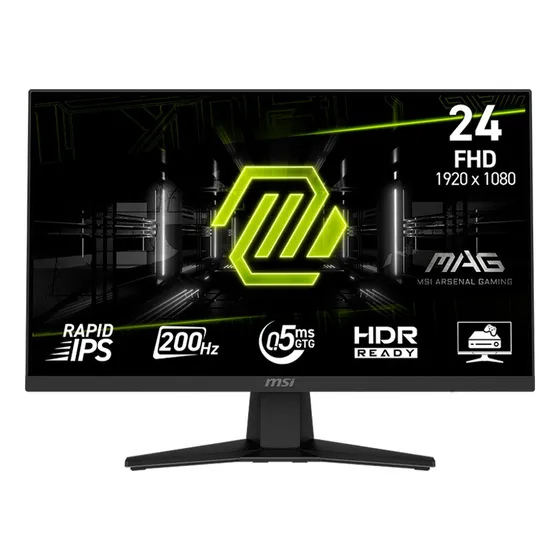 Monito Gamer Msi 24  Fast Ips 200hz 0,5ms Mag 244f Fhd Dp